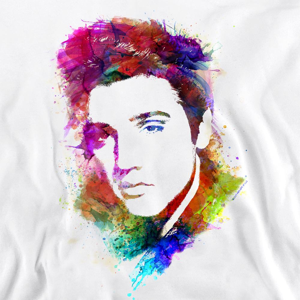 Elvis Presley Unisex Adult Watercolour Sweatshirt