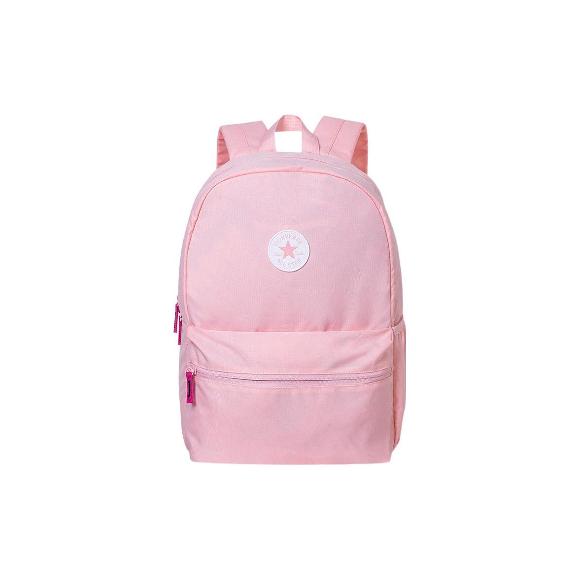 Converse 17L Sports Casual Zipper Adjustable Shoulder Strap Polyester Backpack Women Backpack Pink CV2213020PS-003 Pink