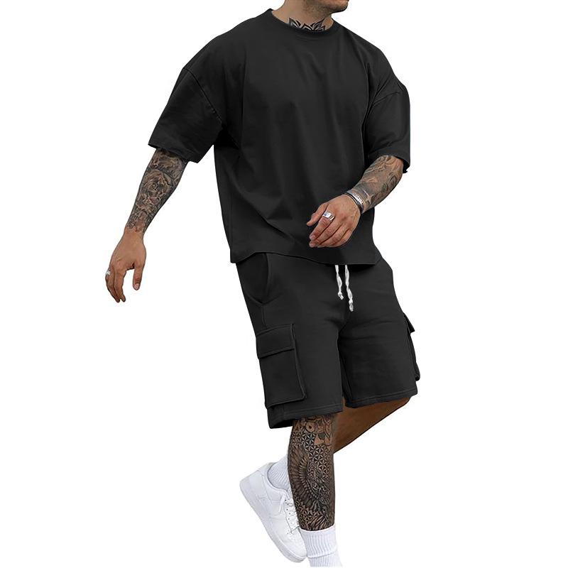 Men's Summer 2026 Fashion T-Shirt & Workwear Shorts Casual Sports Set