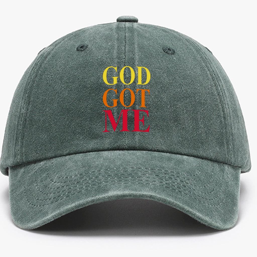 Colorful letter printed baseball cap, street casual sun hat suitable for daily wear, outdoor sports, fishing and sun protection