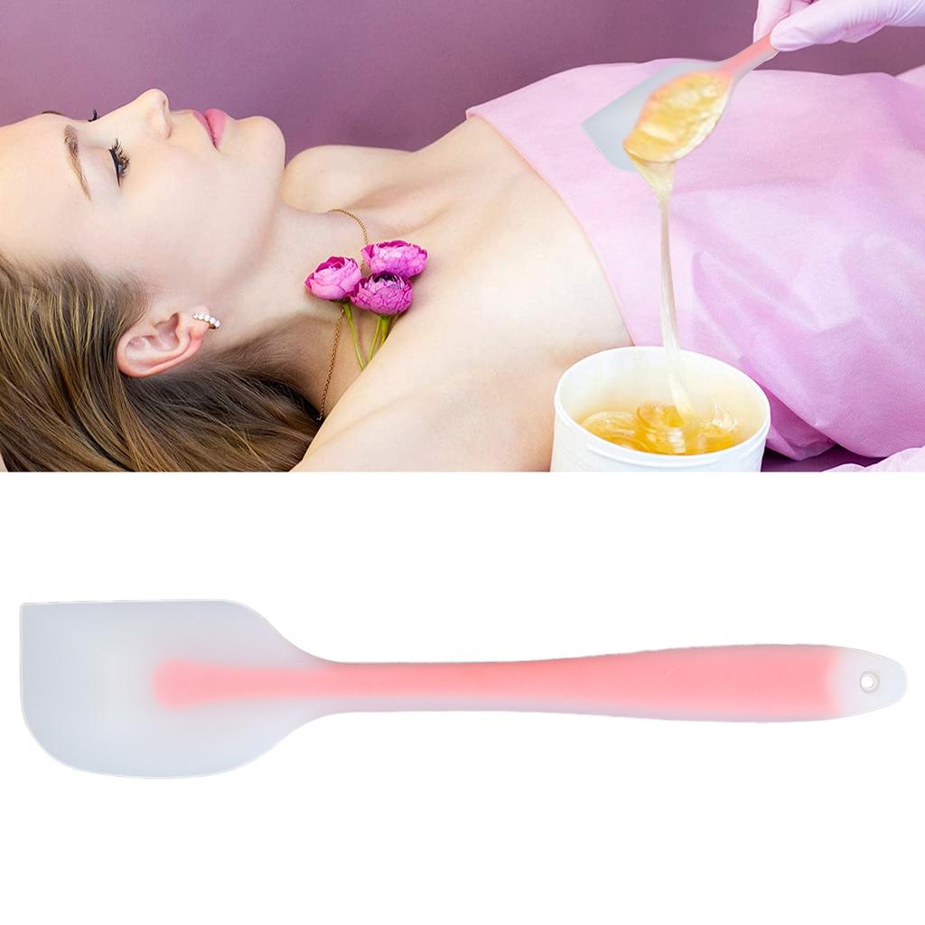 Skidproof Wax Spatulas Reusable Frosted Silicone Waxing Applicator for Home Salon Body Use