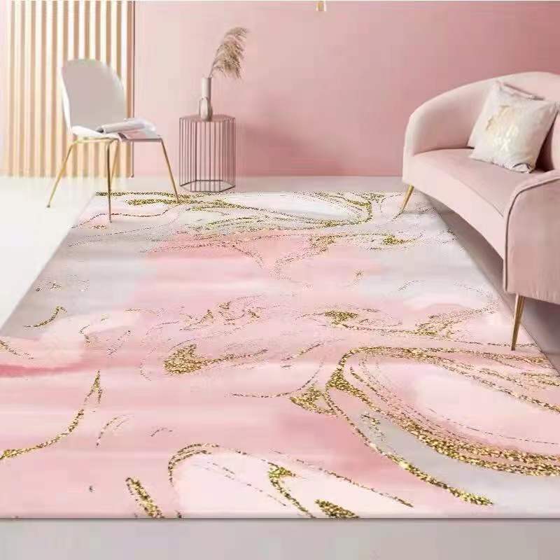 Pink Girl Modern Carpet for Living Room Home Decoration Children Carpets for Rooms Large Area Rug Cute Door Mat Non Slip Carpet
