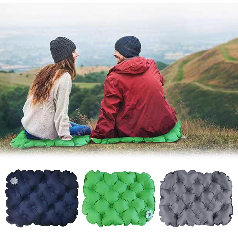 Portable Inflatable Seat Cushion Outdoor Camping Air Cushion Lightweight Travel Moisture Waterproof Anti Pressure Ulcer Air Mat