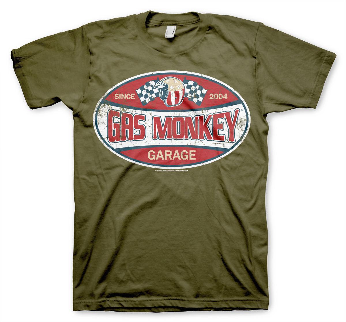 Officially Licensed Gas Monkey Garage Since 2004 Label Men S T-Shirt S-XXL Sizes XL