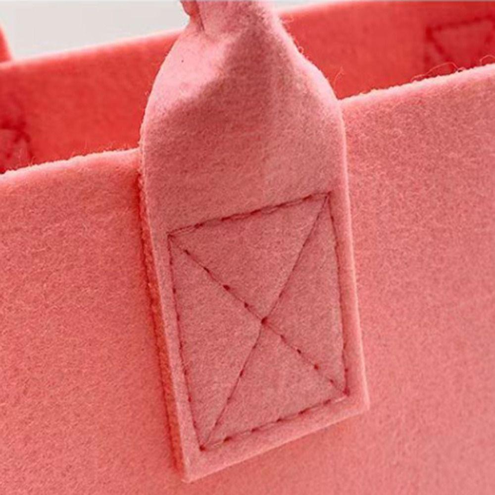 Large Capacity Felt Shoulder Bag Messenger Bag Fashion Solid Color Handbag Simple Tote Bag Shopping Bag for Woman Girls