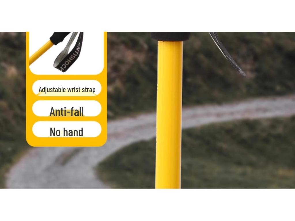 Ultralekki składany kij trekkingowy z włókna węglowego - Antypoślizgowy teleskopowy kij turystyczny i narciarski