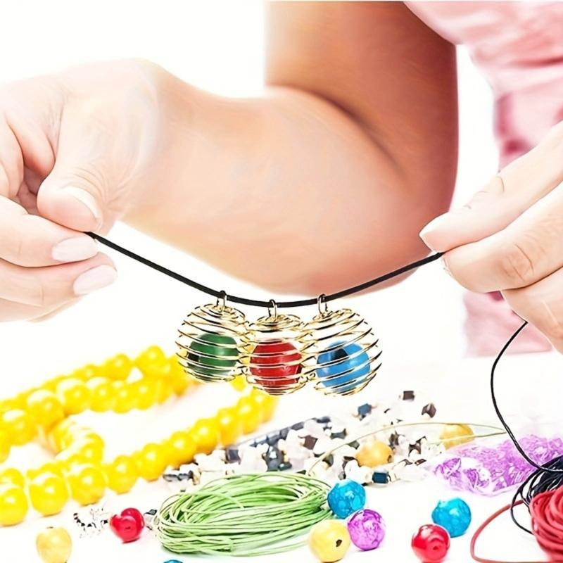 30 Pieces Unique Jewelry Pendant Hollow Ball Spring Pendant Jewelry Charm DIY Necklace Pendants for DIY Necklace Jewelry