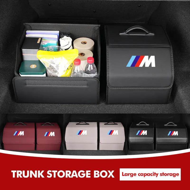 XKUGH1 For BMW New 2025 Car Trunk Organizer Box Tailbox Stowing Tidying Storage Bag Accessories For BMW E70 E91 E30 G30 E53 M3 M5 X6 X4