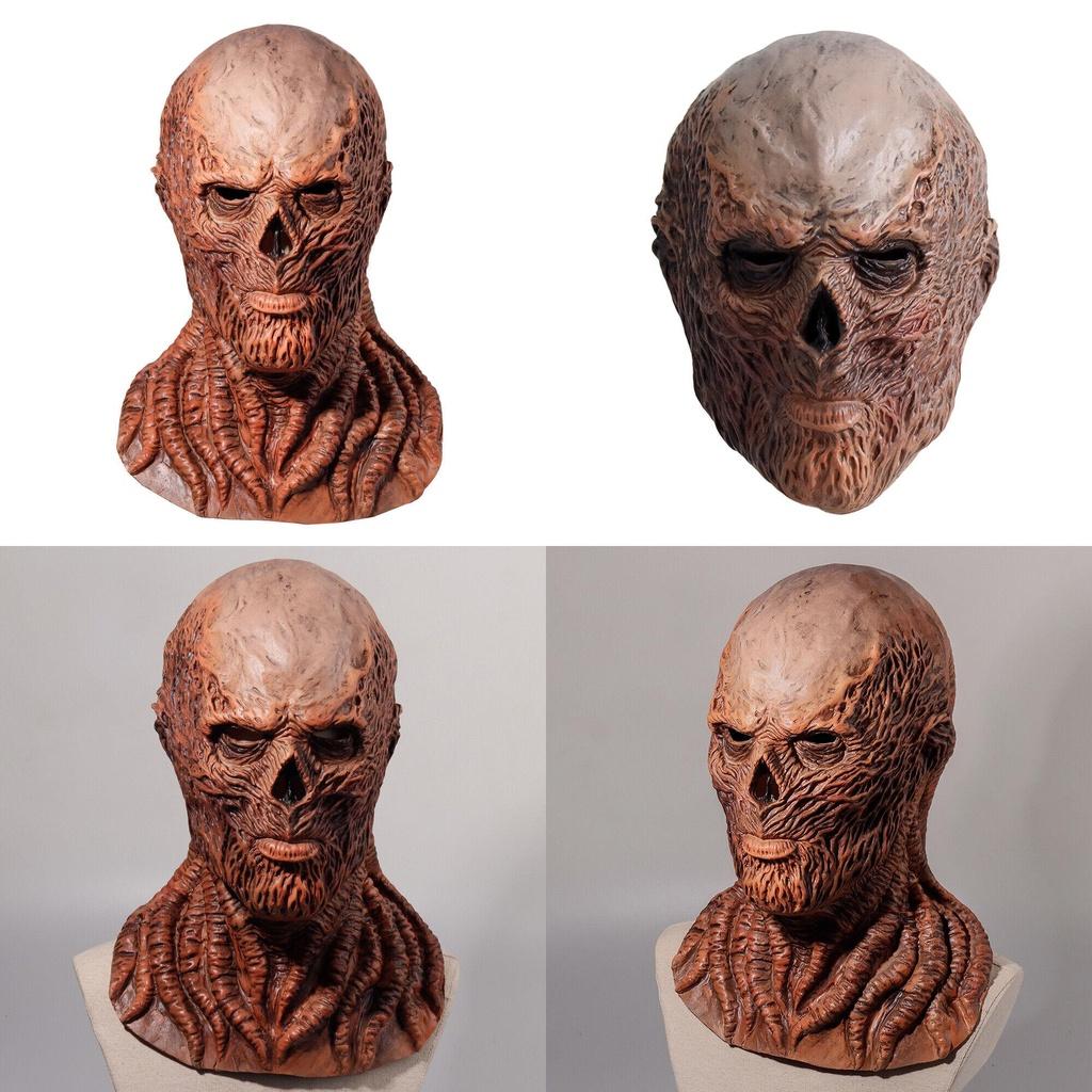 Stranger Things Staffel 4 Vecna Maske Furchteinflößende Latex Halloween Cosplay Requisite