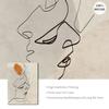 Woman Man Face Line Poster Abstract Canvas Painting Modern Wall Art Print Pictures for Living Room Interior Home Decoration