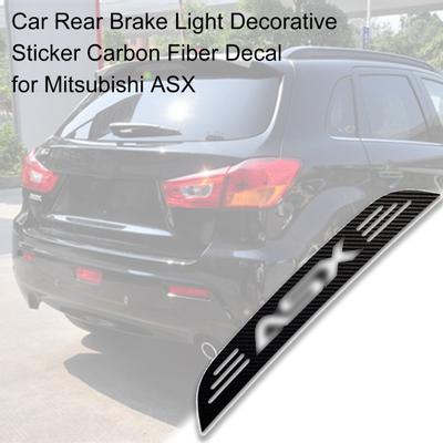 Car Rear Brake Light Decorative Sticker Carbon Fiber Decal for Mitsubishi