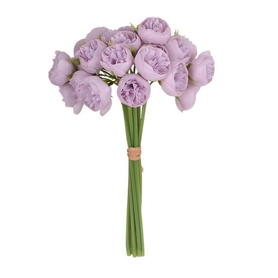 Simulated Peony Flowers Bouquet Real Touch No Withering 27 Heads Artificial Flowers DIY Arrangements