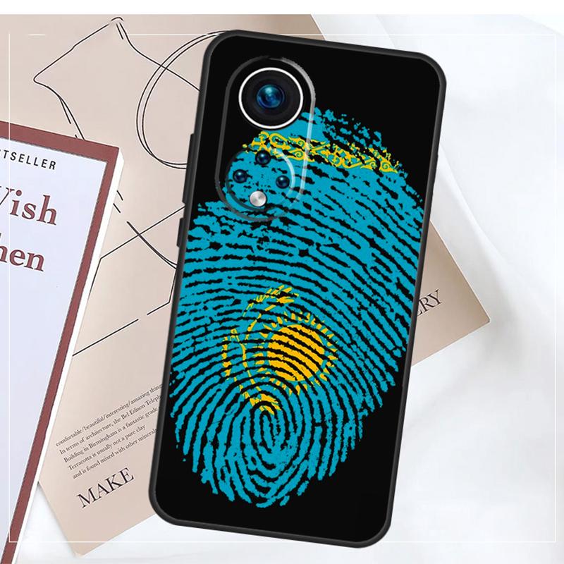 Kazakhstan Flag Case For Honor Magic 8 Pro 5 6 7 Lite X9a X9b X9c X9d X8c X8b 50 70 90 200 400 Win RT Cover