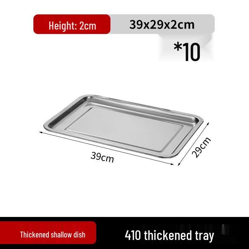 Stainless Steel Rectangular Serving Tray