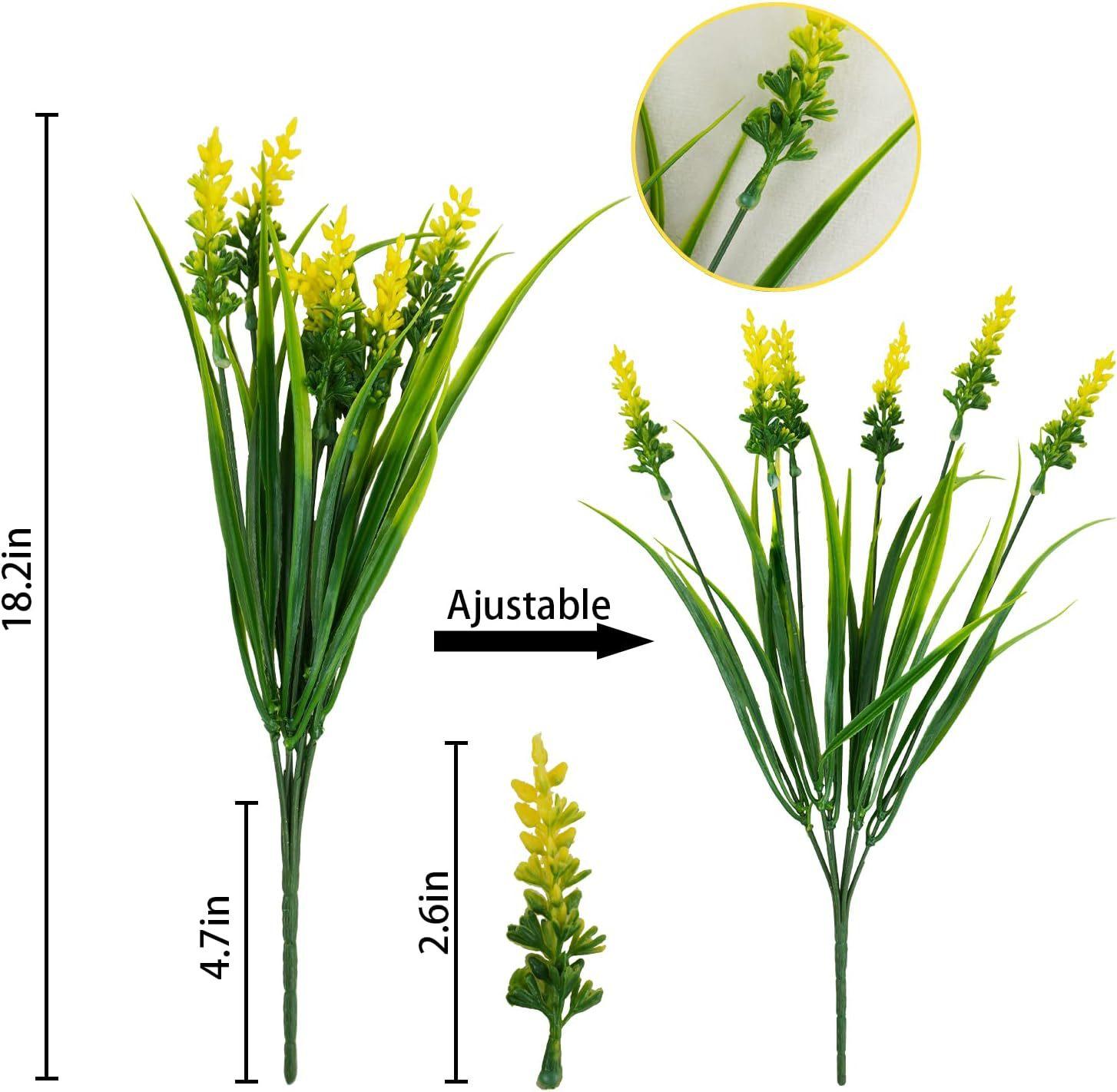 

Индивидуальная 6-головая весенняя трава лаванда имитация обезьяньей травы искусственный цветок зеленое растение открытый сад крыльцо декоративный искусственный цветок жёлтый