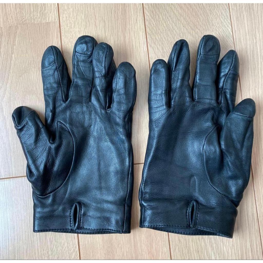 Used coach coach leather gloves smartphone compatible