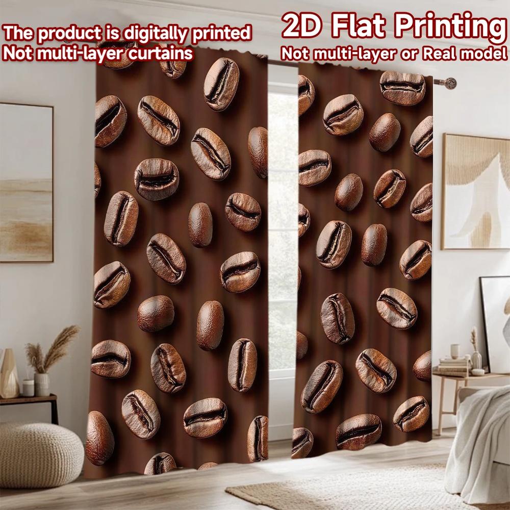 2D Flat Photography Backdrop Popular Background Cloth Coffee Beans Layout 100% Polyester Birthday Party for Suitable for