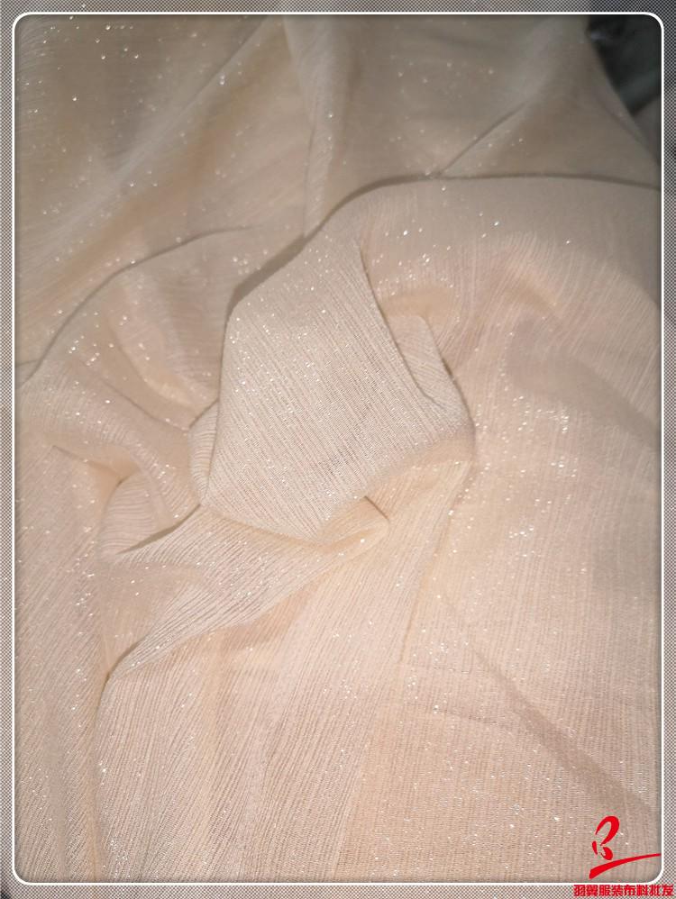 Super Sheer Silver Sequin Silk Gingham Chiffon Brocade Fabric for Dance Costumes