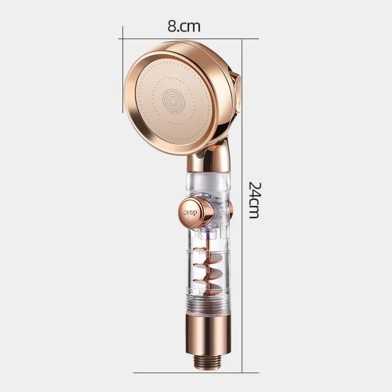 3 Modes High Pressure Shower Head Water Saving Showerhead with Stop Button Eco Filter Shower Head Bathroom Accessories