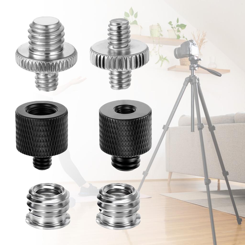 Multiple Size Camera Adapters Set for Photography Studio Lighting and Mobile Devices Professional Metal Thread Adapters