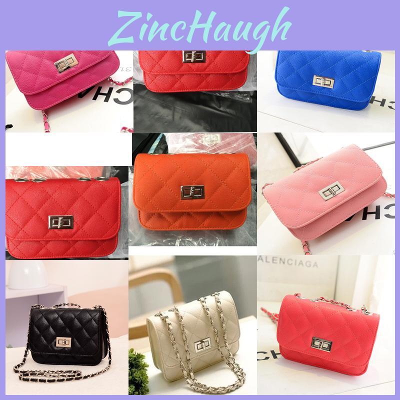 Women's Elegant Mini Cross Body Chain Fashion Chain Small Pu Leather Shoulder Bag