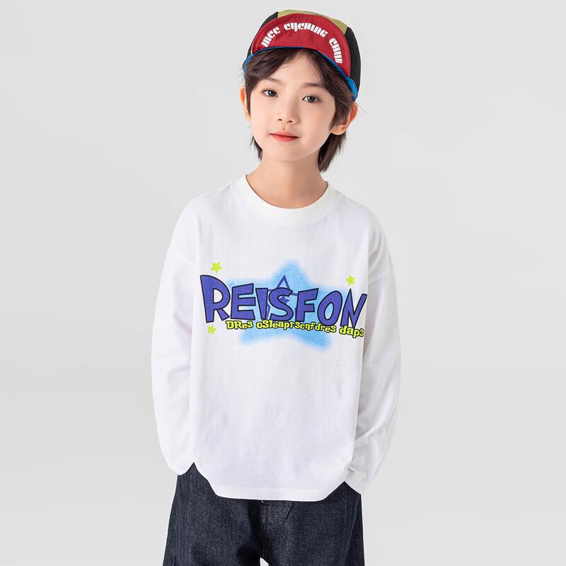 Duoduojia Boys' Casual Pure Cotton Long-Sleeve Printed T-Shirt