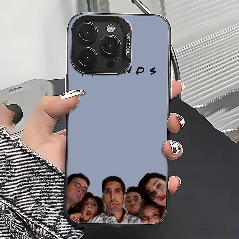 Hot TV Show F-Friends Phone Case For iPhone 17,16,15,14,13,12,11 Plus,Pro Max,XS,Colored Silver Plated Inside Cover