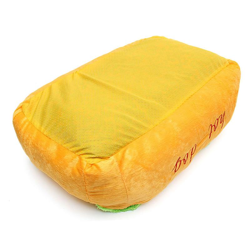 Buy Cotton Hot Dog Shape Pet Bed Kennel Cat Dog Nest Puppy House Warm