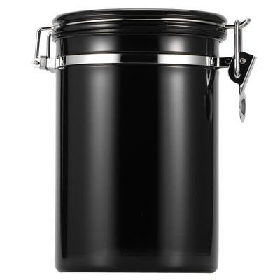 Stainless Steel Sealed Tank MoistureProof Coffee Bean Tea Storage Pot with Air Evacuation