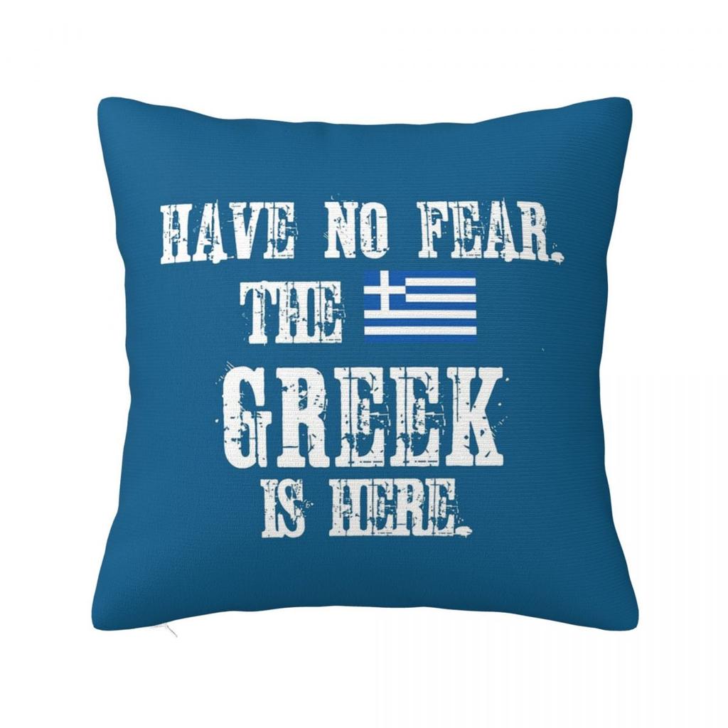 Greece Greek Flag Square Pillowcase Cushion Cover Pillow Case Throw Pillow Cover for Home Sofa Living Room