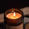 Brown Glass Unscented Candle Wedding Souvenir Simple Creative Scented Candle for Home Use