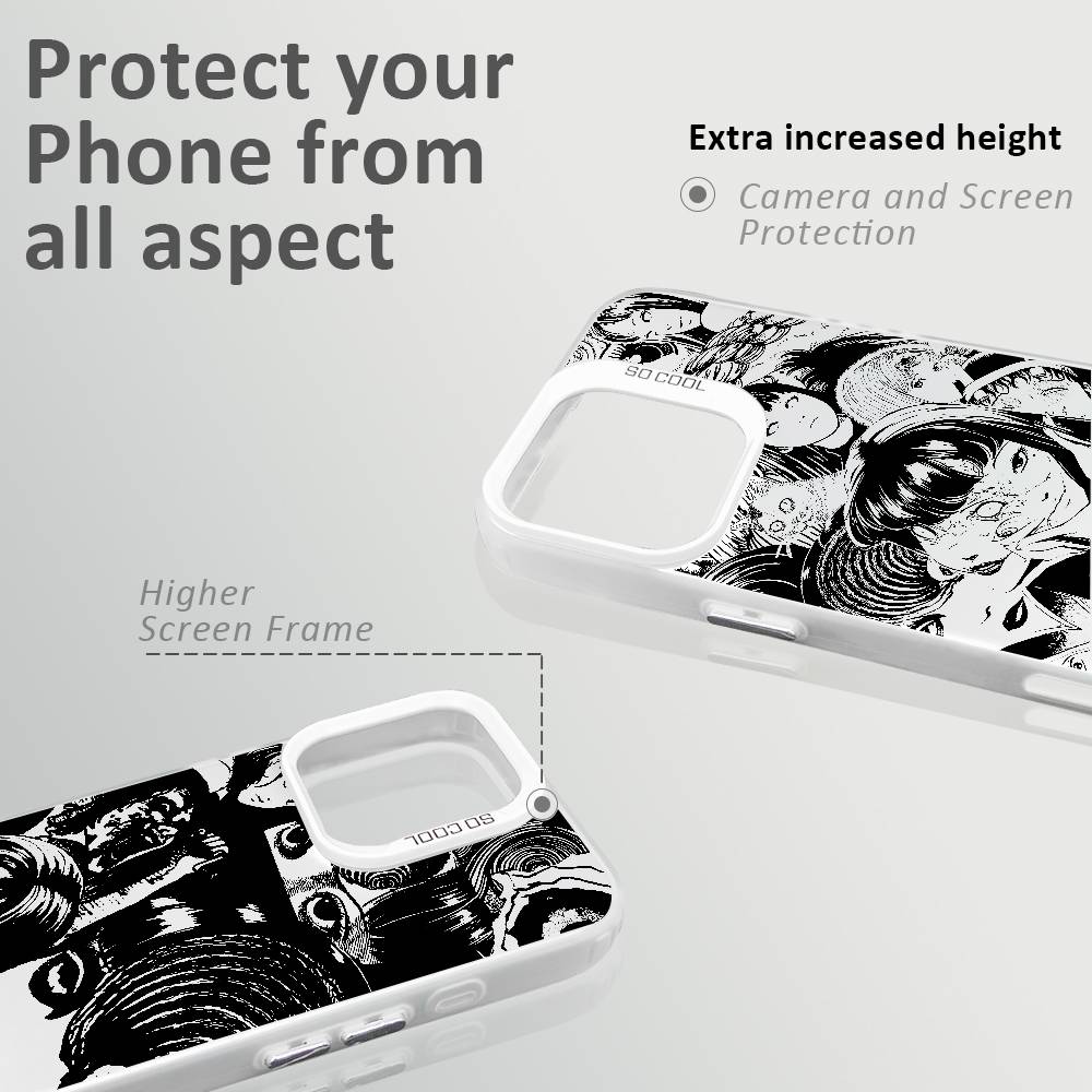 Phone Case PIKPAKA J-Junji Ito Horror Comics for Samsung Galaxy S26 S25 S24 S23 S22 S21 S20 FE Ultra Edge Anti Fall Matte Cover