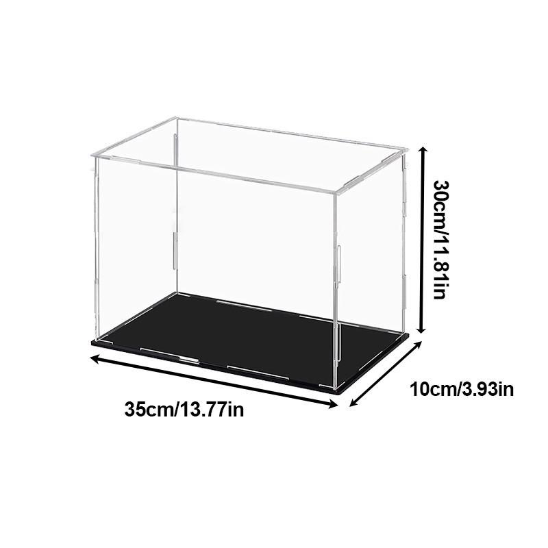 Transparent Storage Box Acrylic Model Display Box Countertop Box Organizer Stand Dustproof Protection Showcase for Action Figures/Toys/Collectibles