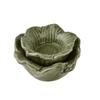 Yarine Candlestick Flower 11X11X6Cm Green