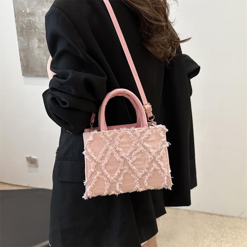 2024 Trendy Simple Small Square Bag Vintage Handbag Casual Crossbody Bag For Women