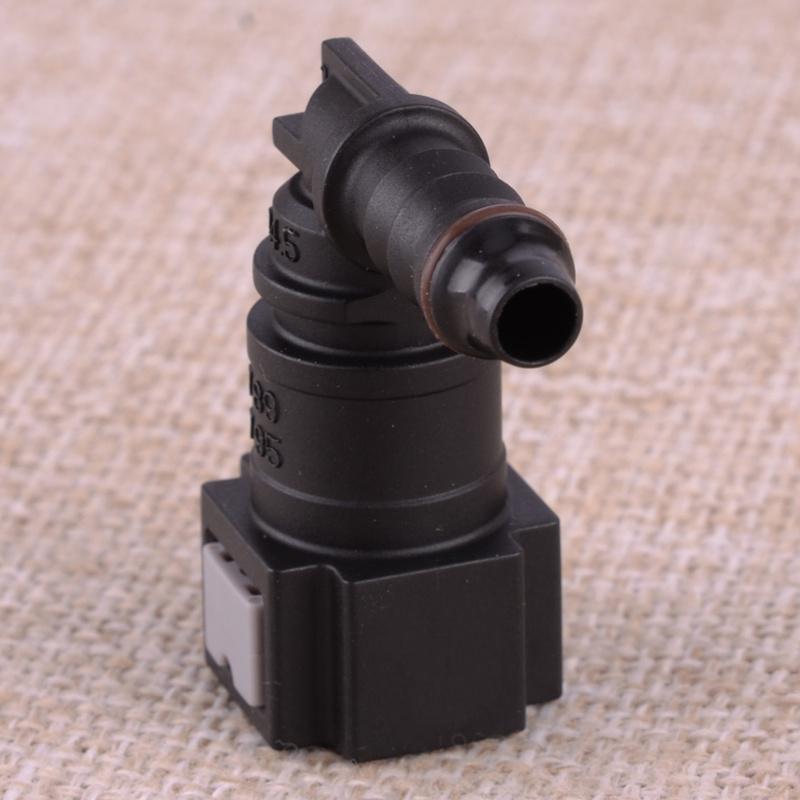 2pcs Elbow Straight 5/16" 7.89mm SAE to 5/16" 8mm Nylon Fuel Line Hose Quick Release Connector