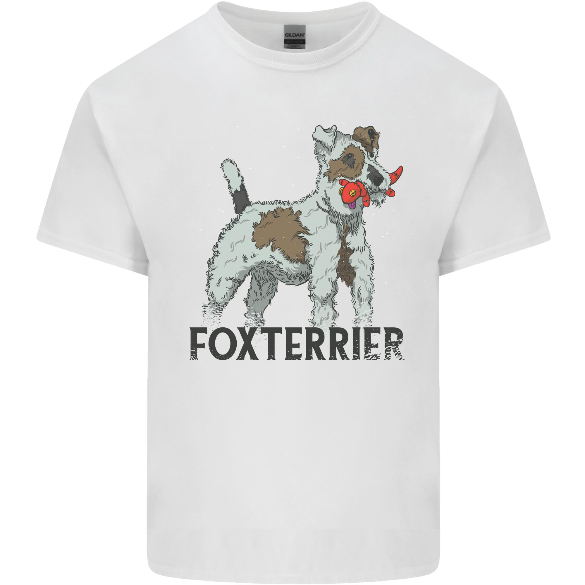 Fox Terrier With a Toy Dog Unisexs Light Cotton TShirt S