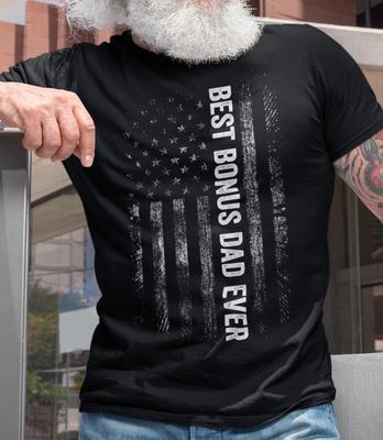 Regalos del Día del Padre para Padrastro, Mejores Regalos para Padrastro Adicional, Camiseta de Regalo para Padrastro