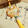 New Style Ancient Embroidery Scented Sachet with Tassels - Peace & Fortune Pendant