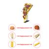 MOC Pizza Slice Building Blocks Model 221PCS Creative DIY Food Bricks Decoration for Restaurant Kids Toys Birthday Present