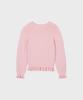 Alkialka V-Neck Frill Knit (Light Pink)