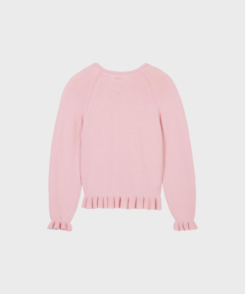 Alkialka V-Neck Frill Knit (Light Pink)