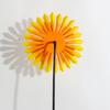 Flower Wind Spinner Windmill Toy Decoration Handheld Pinwheels Decoration Colorful Flower Sculpture For Backyard