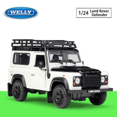 Welly Land Rover Defender Legierungsautomodell im Maßstab 1:24, Druckguss-Metallspielzeugfahrzeuge, Automodell, hohe Simulationskollektion, Kindergeschenke