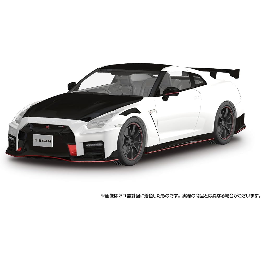 Aoshima Bunka Kyozaisha (AOSHIMA) 1/24 Raku Plus Snap Car Series No. 02-BW R35 Nissan GT-R NISMO ...