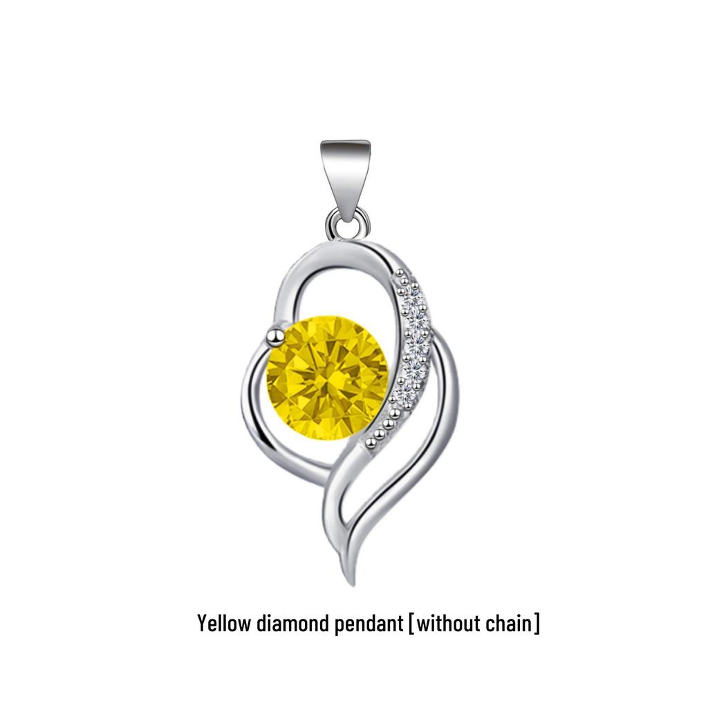 Kailaimei Korean Style Heart Pendant Necklace - Trendy Clavicle Chain Korean Accessories