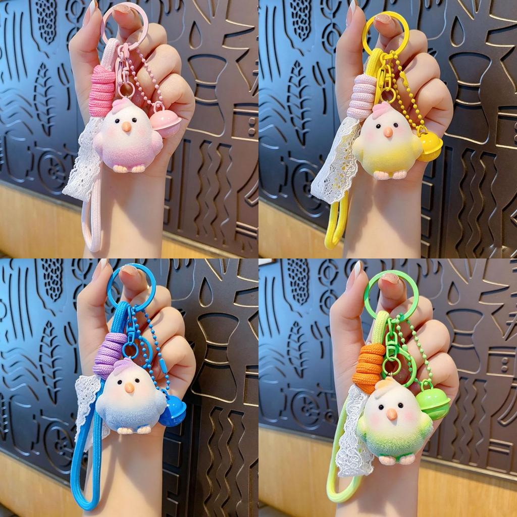Porte-clés Perroquet en Peluche Résine avec Design d'Oiseau Mignon Pour Offrir