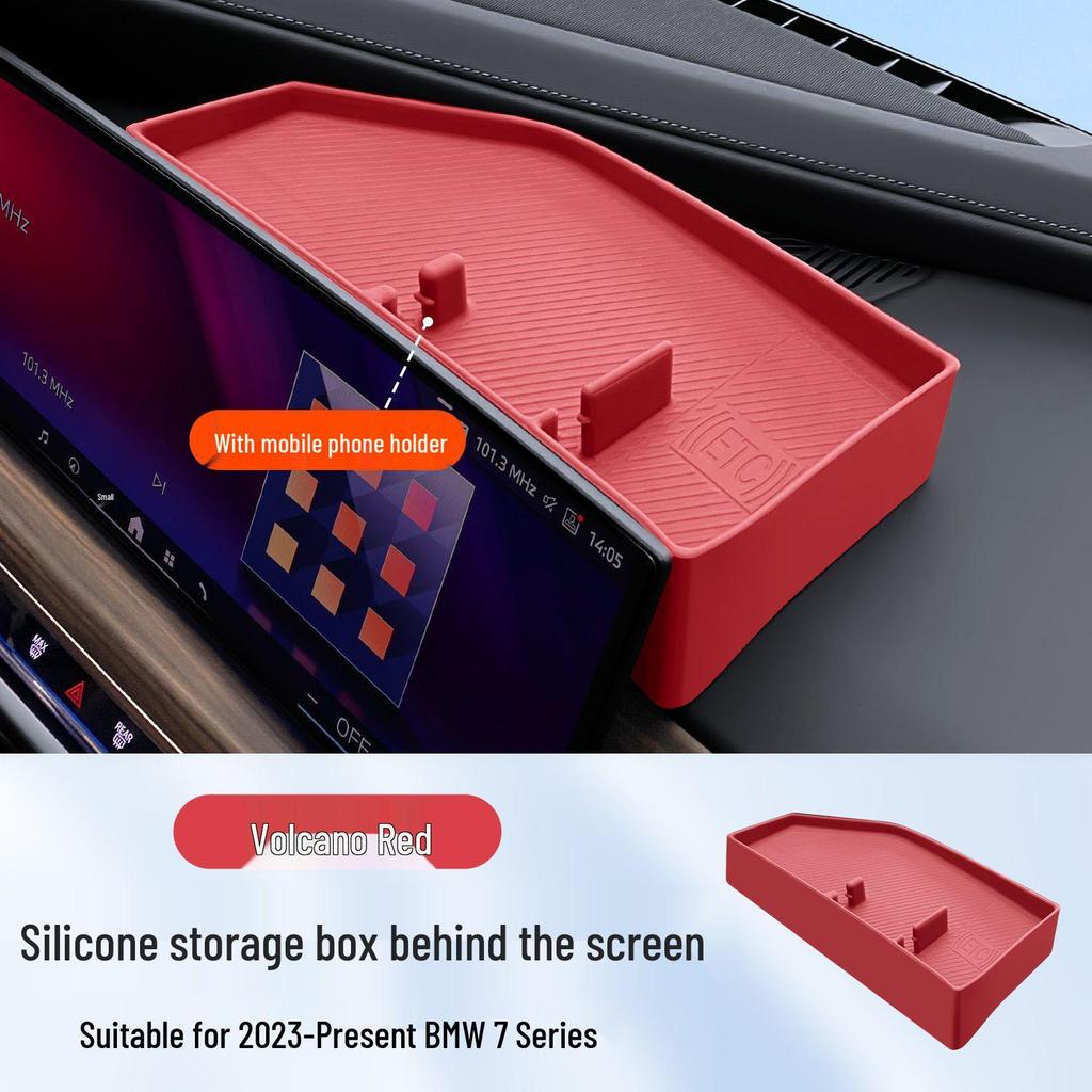 Caixa de Armazenamento de Silicone para Série 3, 5, 7 & X3, X5, X6, X7 da BMW - Console Central