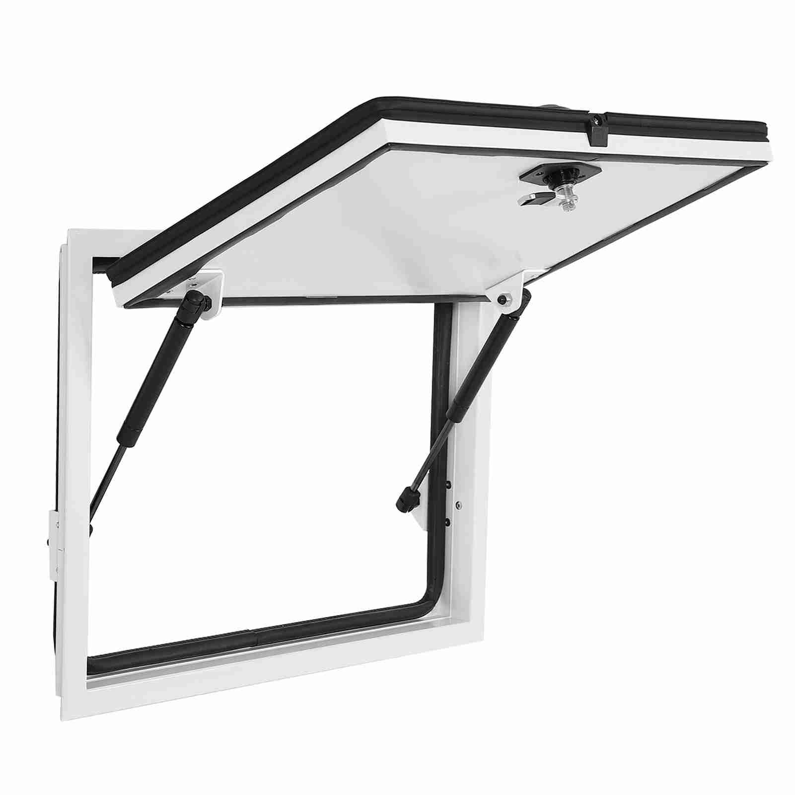 

20 X 16in RV Baggage Door with Safety Lock 120 Deg Opening UV Resistant Heavy Duty Cargo Hatch Door for Trailer белый