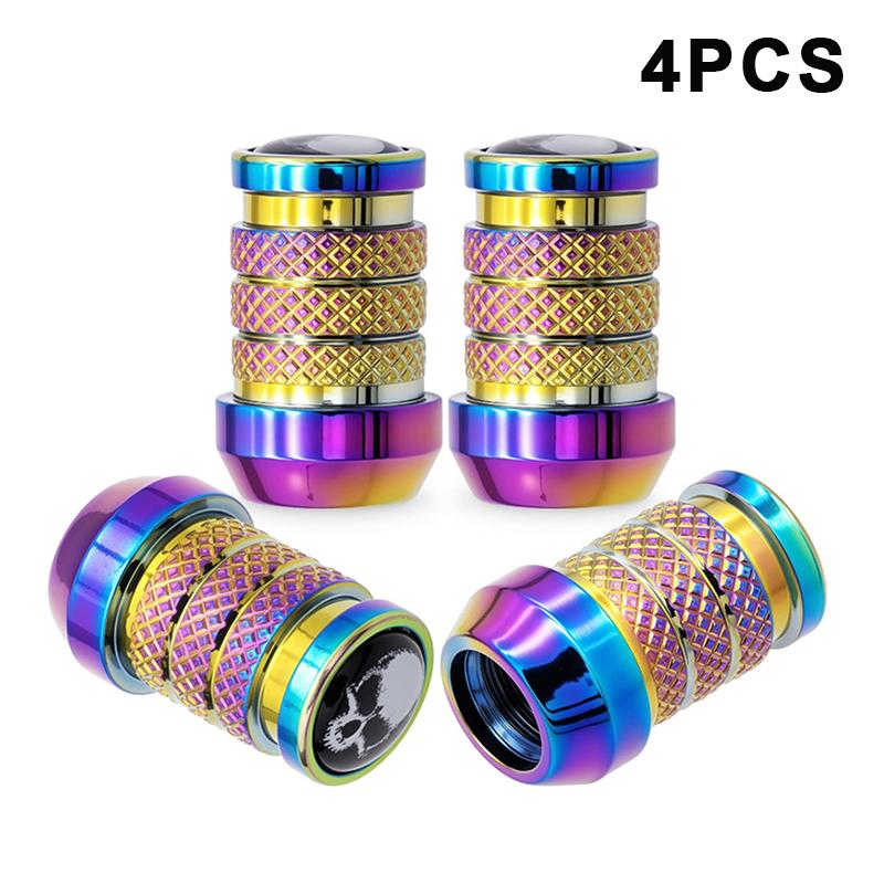 4/5Pcs Tire Valve Stem Caps Anodized Aluminum Wheel Valve Covers Accessories Universal Cars SUVs Bikes Trucks And Motorcycles‘ Stem Caps1